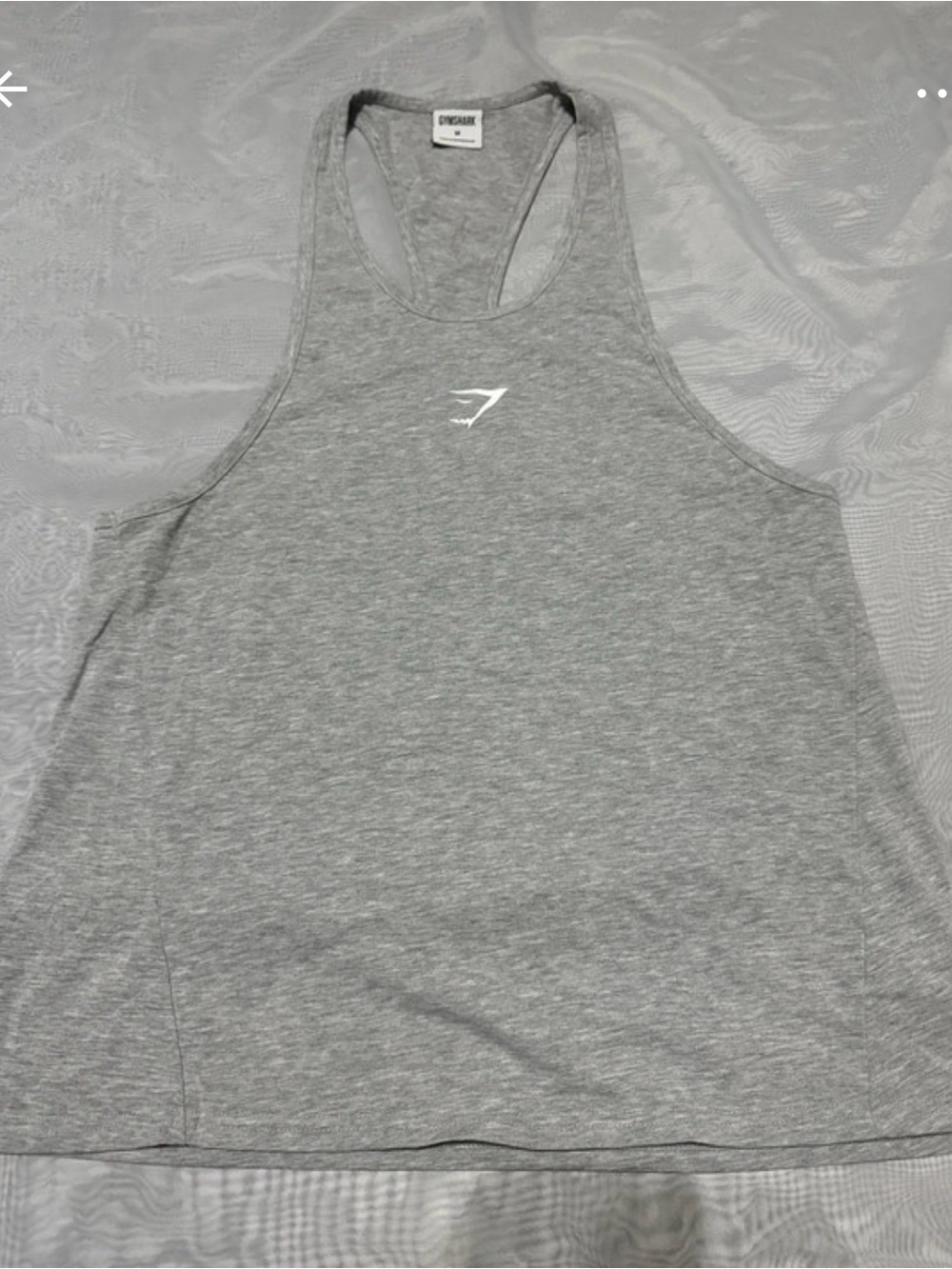 Gymshark Women's Heather Gray Racerback Tank Top